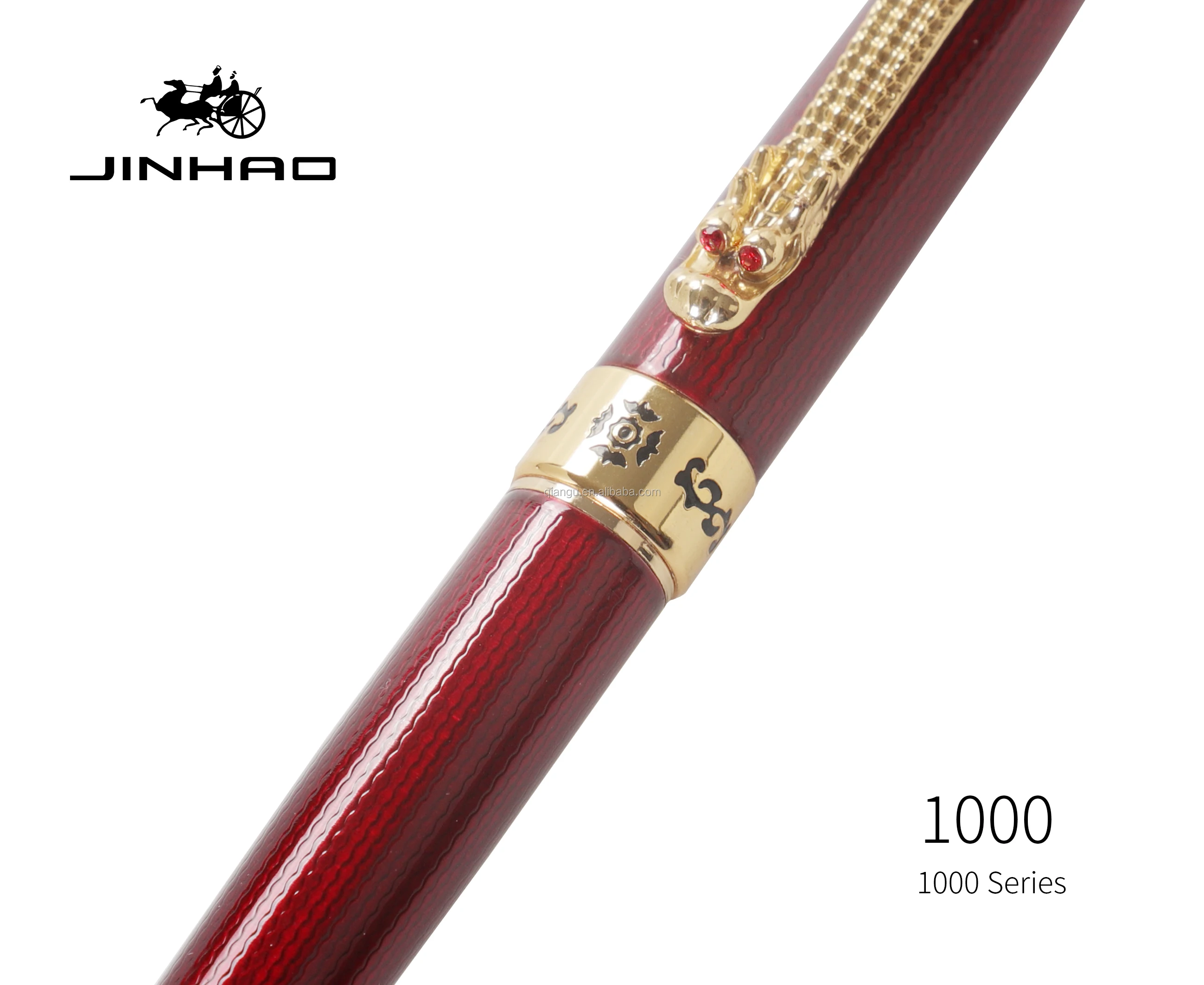 Jinhao 1000 серии Роскошная металлическая перьевая ручка с зажимом дракона элегантный пишущий инструмент для профессионалов и коллекционеров