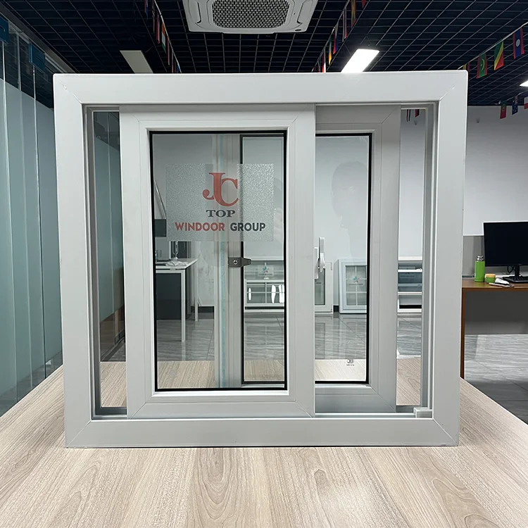 High Quality Interior Office Small Basement Pvc Profile Window And Door Upvc Sliding Windows