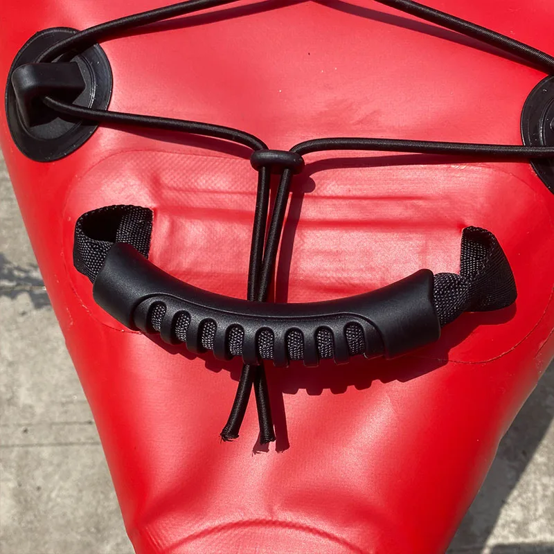 SOLARMARINE 2 Person Tandem Inflatable Fishing Kayak with Air Deck Aluminum Paddles Pump 13 ft Angler Blow Up Canoe