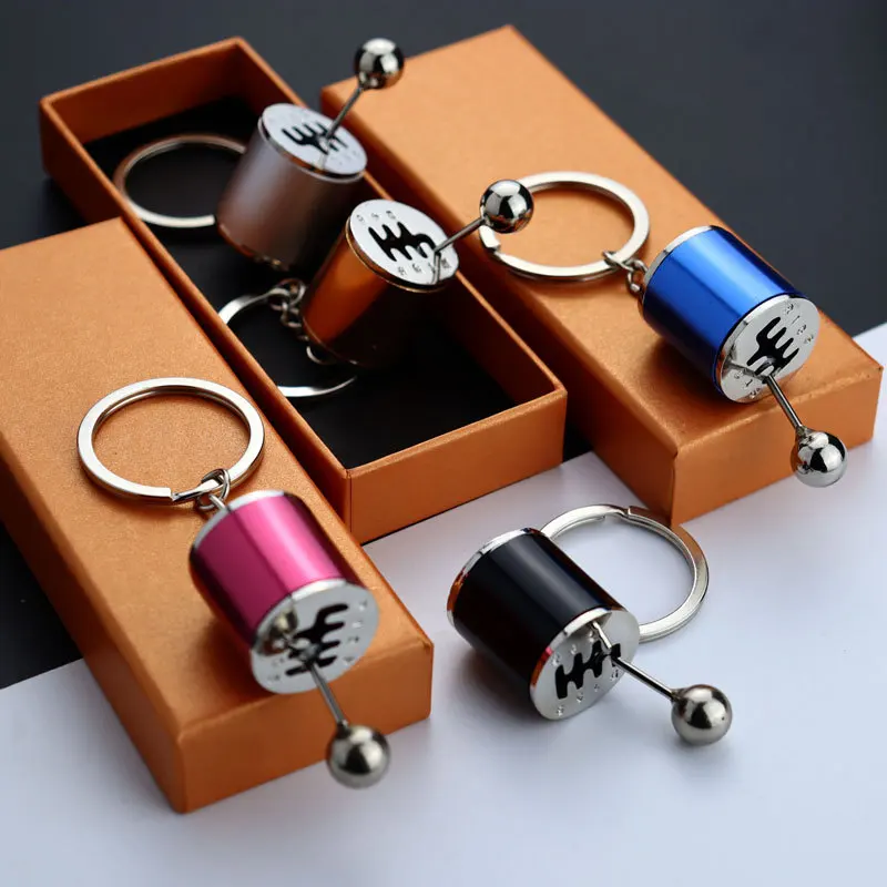 Hot Sales Cute Pendant Key Chain Car Tuning Keychain Car Gear Shift Key Chain for Car