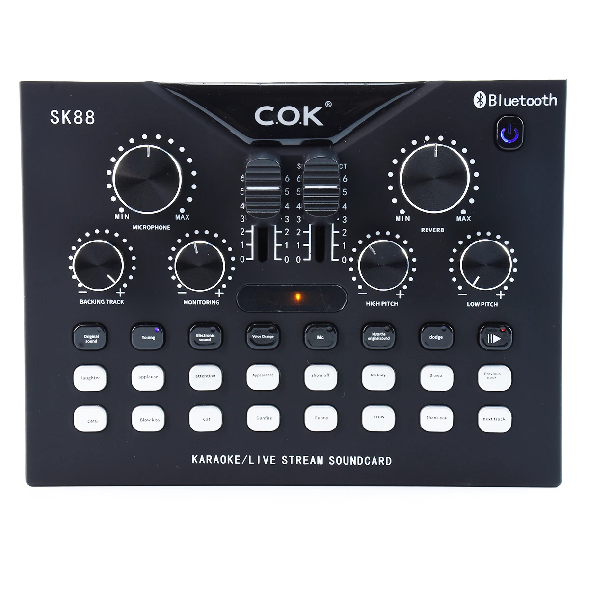 portable 2 channel indoor home karaoke set mixer with 6 output for home theatre system wireless karaoke sound card