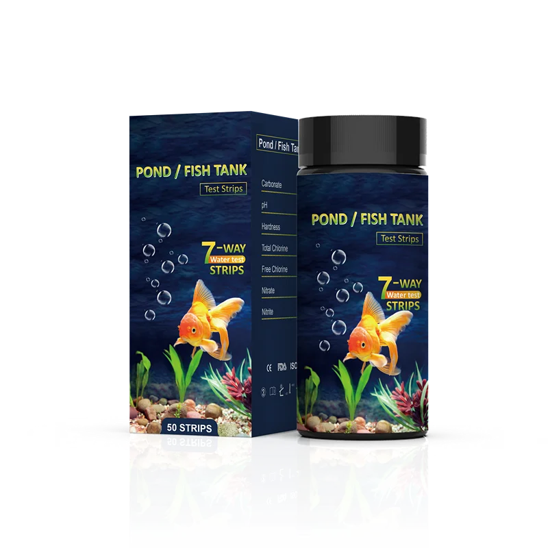 Aquarum Water Quality Test Strips 7 Parameters 100 Strips For Fish Tank Water Test