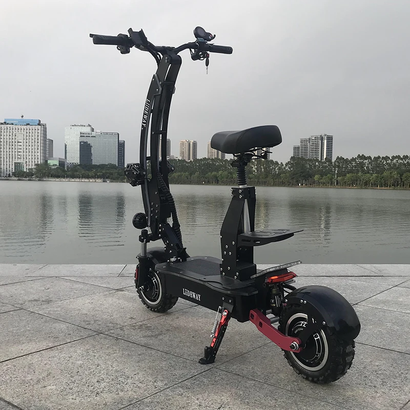 11 дюймов 60 В 20AH Liideway T10 двойной мотор 3000 Вт * 2 внедорожный электрический скутер oem