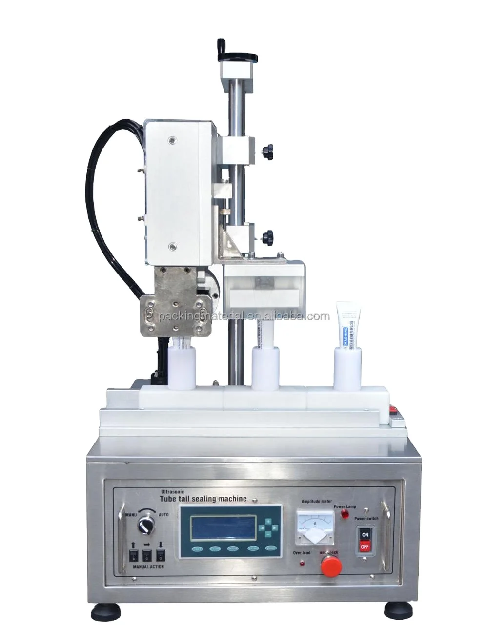 Row Tube Sealing Machine HX-003 Cosmetics Manual Plastic 30tube/min Metal,plastic