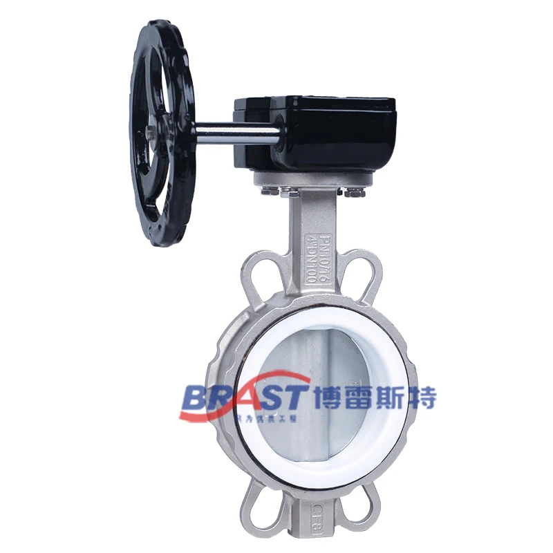 Горячая продажа дешевые PTFE турбины зажим клапан-бабочка D371F-10/16P