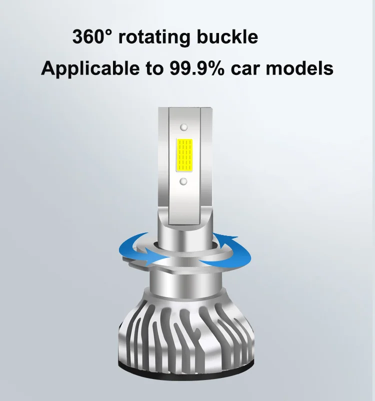 High lumen auto lights F2 with canbus H1 H3 H7 H11 car head bulbs 9005 9006 9012 5202 880 led headlight