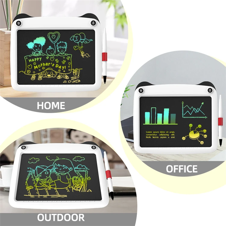 Portable 9 Inch Kids Lcd Educational Electronic Drawing Doodle Board Magnetic Digital Reusable Writing Tablet Memo Graffiti Pad