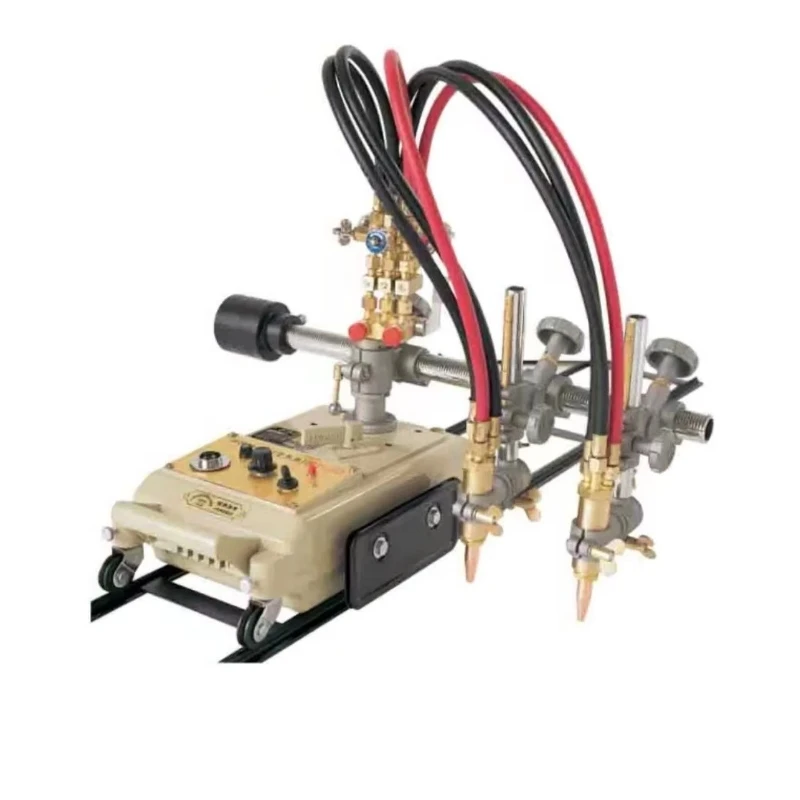 Double Torch Flame Cutting Machine  Straight Type Cutting Machine CG1-100 Gas cutting of metal material by cutting machine of