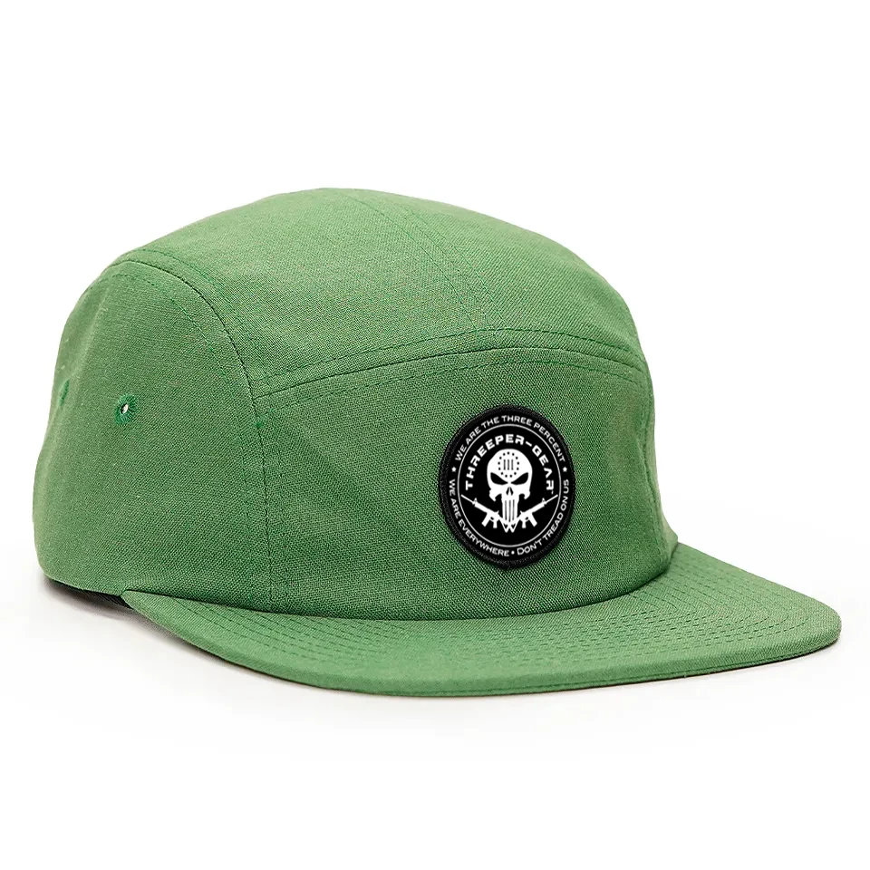 Custom  55% Hemp 45% Cotton Blended 5 Five Panel Camp Hat Cap Embroidery Design Hemp Snapback Hats And Caps Five 5 Panel