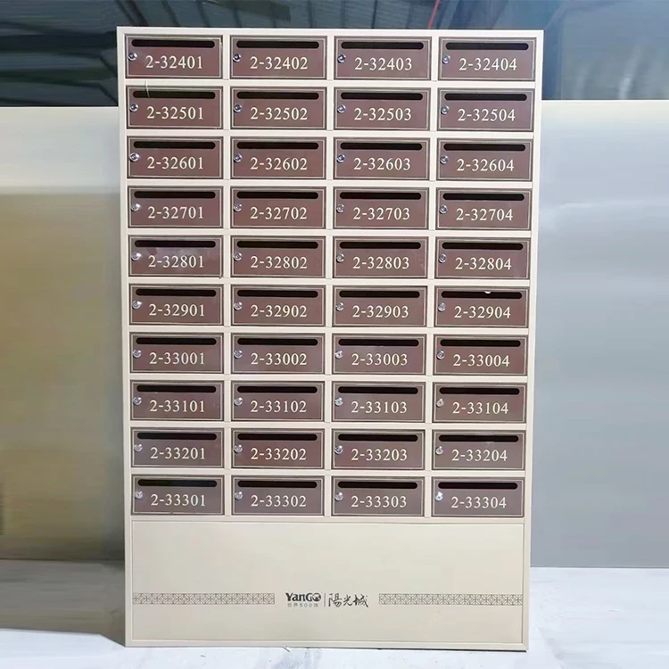 stainless Steel American Letter Box Residential Apartment Locking Cluster Post Box Large Metal Letters Mailbox