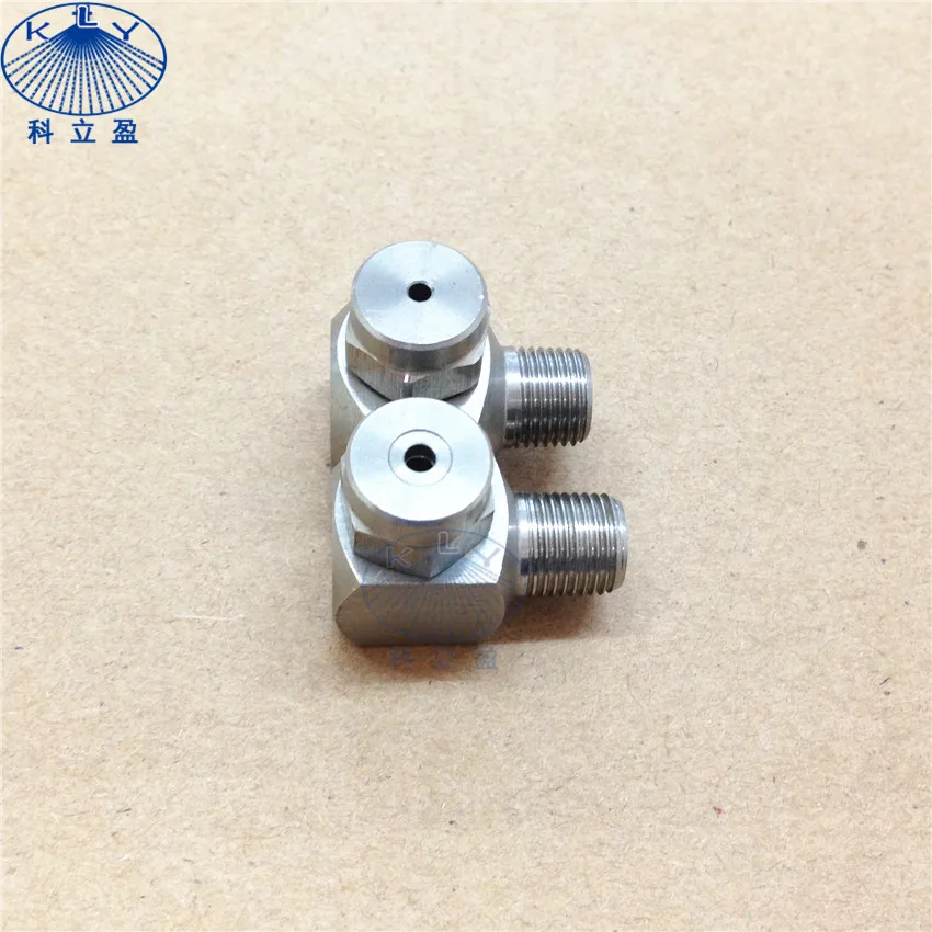 Angle type water jet full cone nozzle