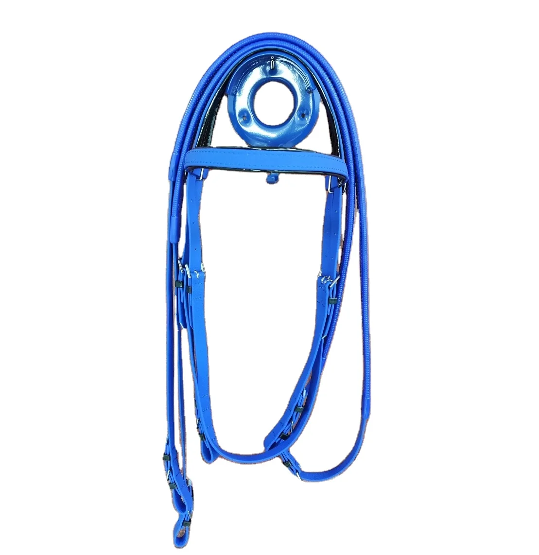 Horshi in Stock 3 in 1 Full Set of  Horse PVC  Bridle (PVC Halter +PVC Horse Rein+Horse Bit)