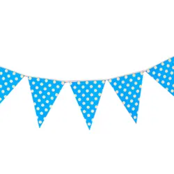 New party bunting banner supplies decorative baby shower banner color pennant festive atmosphere dot small bunting party hanging