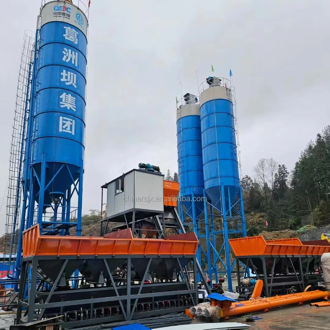 HZS100 90cbm 120cbm 180cbm бетоносмесительная установка ковшового типа для строительства