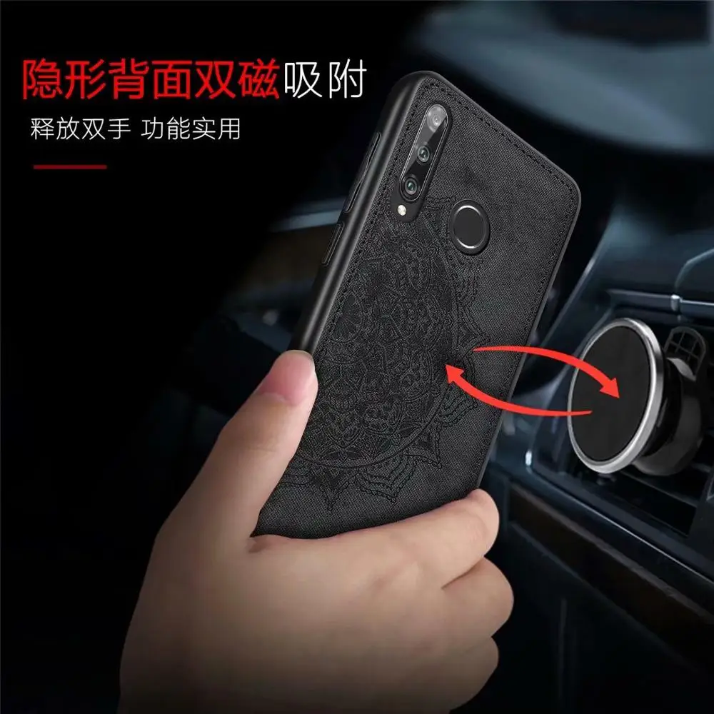 For Huawei Honor 10i 10 20 20i 8A 8S 7S 7A Pro Nova Lite 3 4E Case Mandala Pattern back cover Holder Car Magnet Case