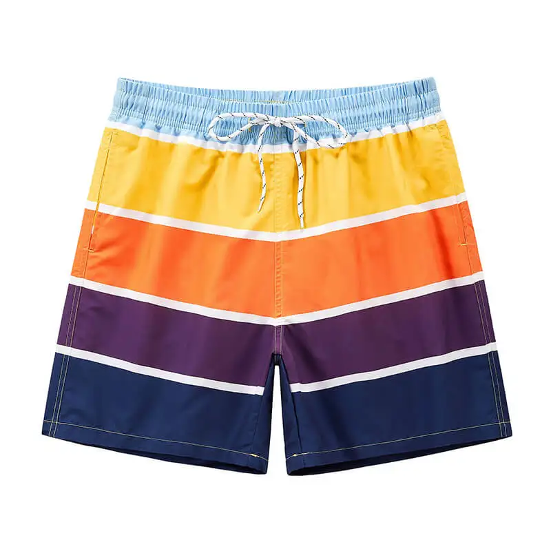 Custom Breathable Quick Dry Beach Wear Cool Sublimation Pattern Swim Shorts for Men