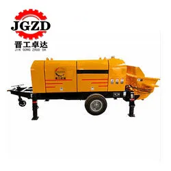Construction Mini Concrete Mixer Truck Portable Trailer Mounted Cement Diesel Concrete Mixer Pump
