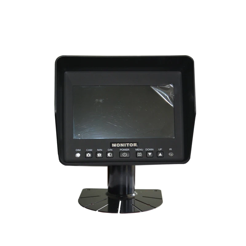 BRvision Factory 5' TFT Screen Digital Monitor with 2 Camera Input 4P Lock Connector Time Delay Guideline Mirror Image