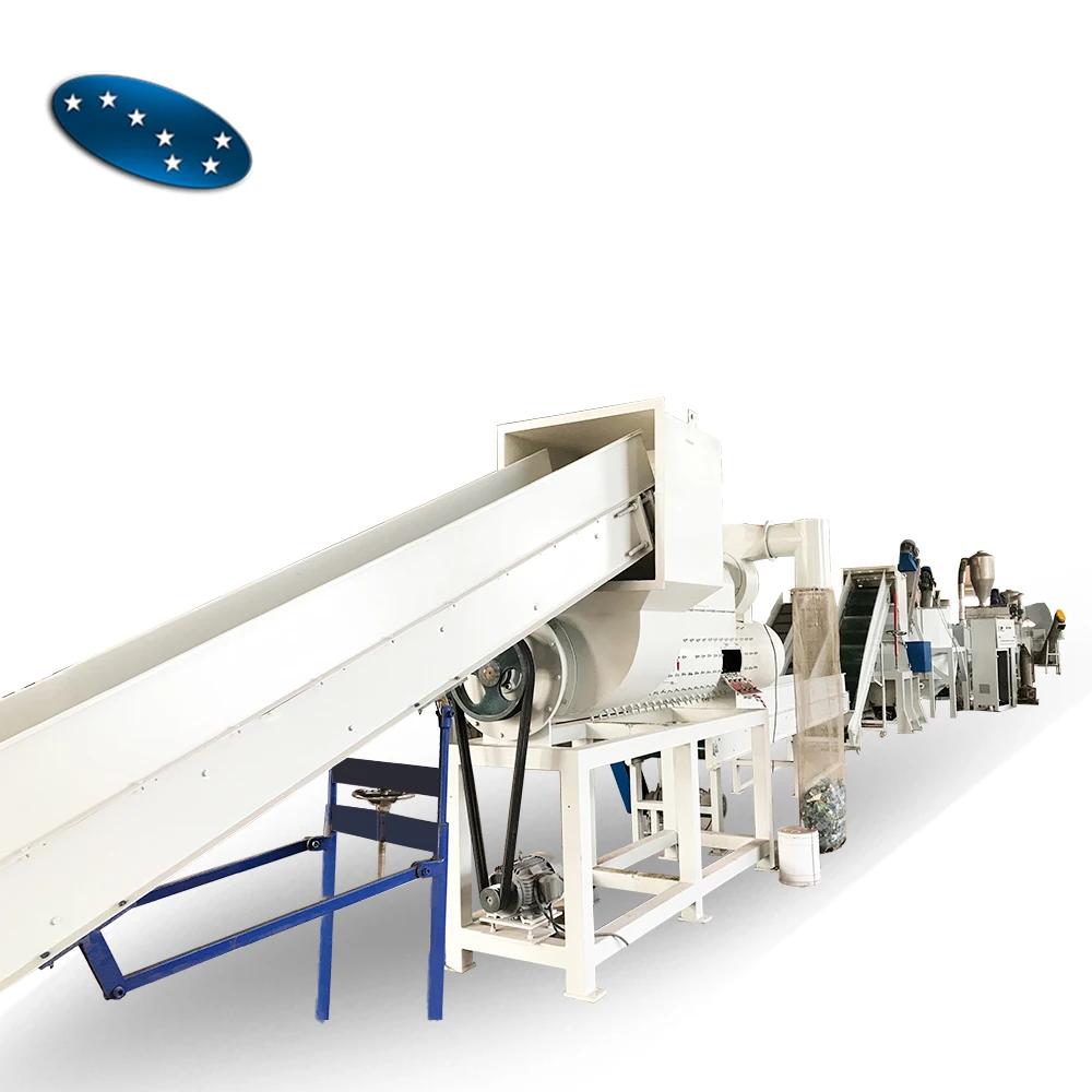 PET bottle recycling machine price/PET Flakes Hot Washing Machine /bottle flakes washing machine