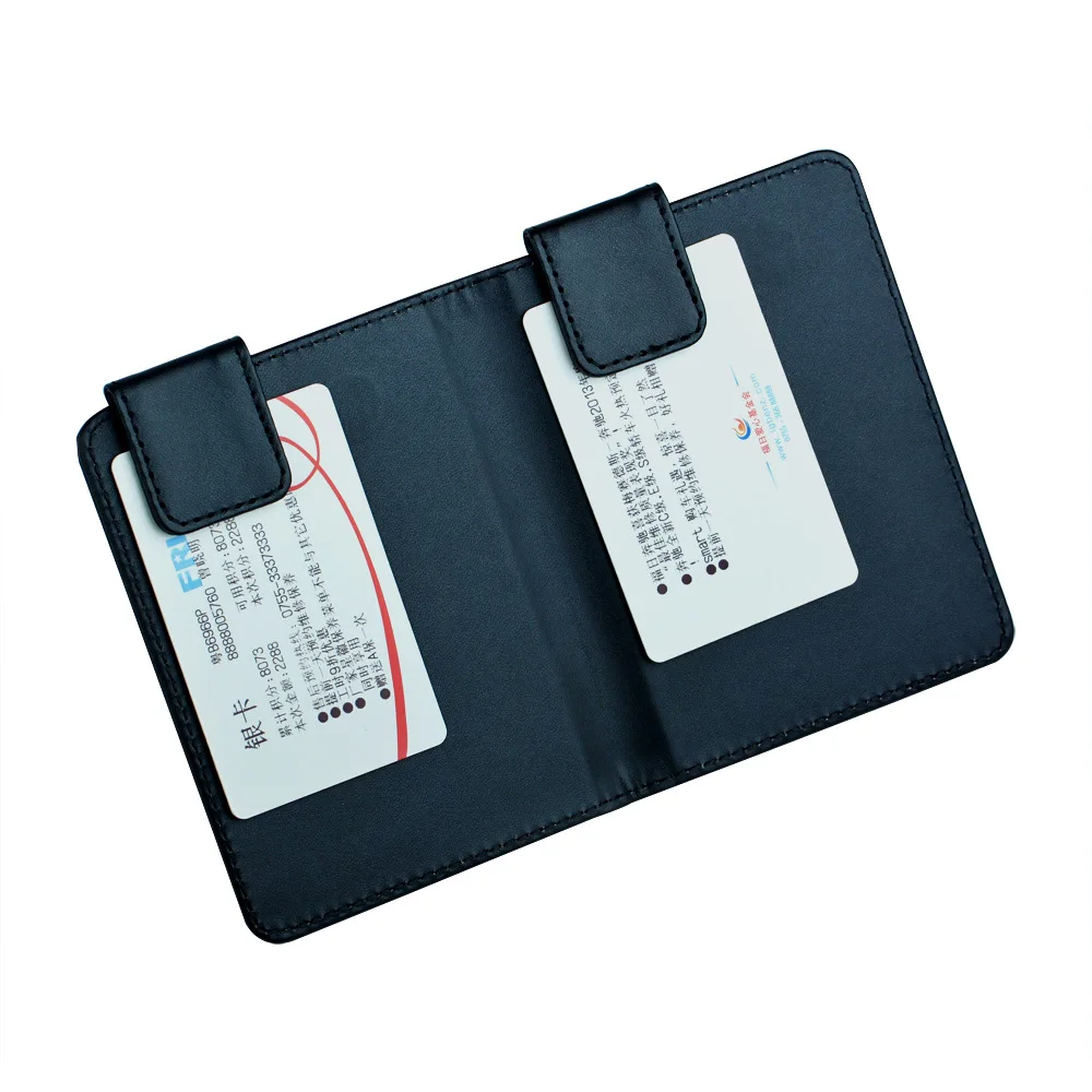 Factory Supply Hotel PU Leather Cashier Clip PU Hotel Menu Holder Leather Checkout Book Ticket Holder