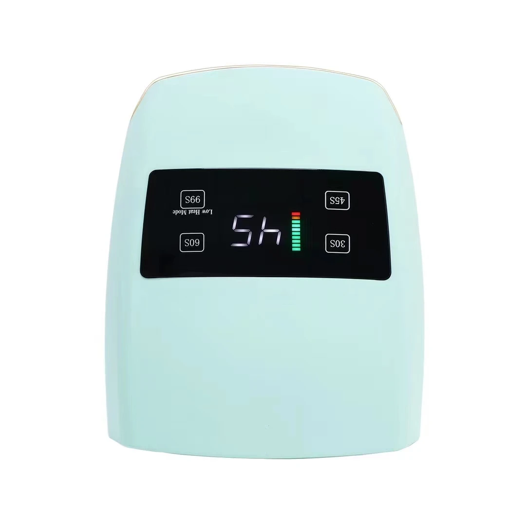 HJS high power 32 Chips big space UV nail lamp quick drying without black hand long endurance led/UV rechargeable nail Lamp