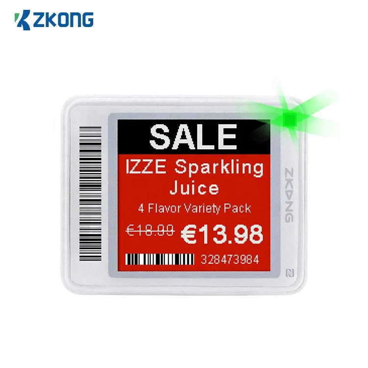  Высококачественная этикетка Zkong для супермаркета с этикеткой esl электронная e-ink 1 54