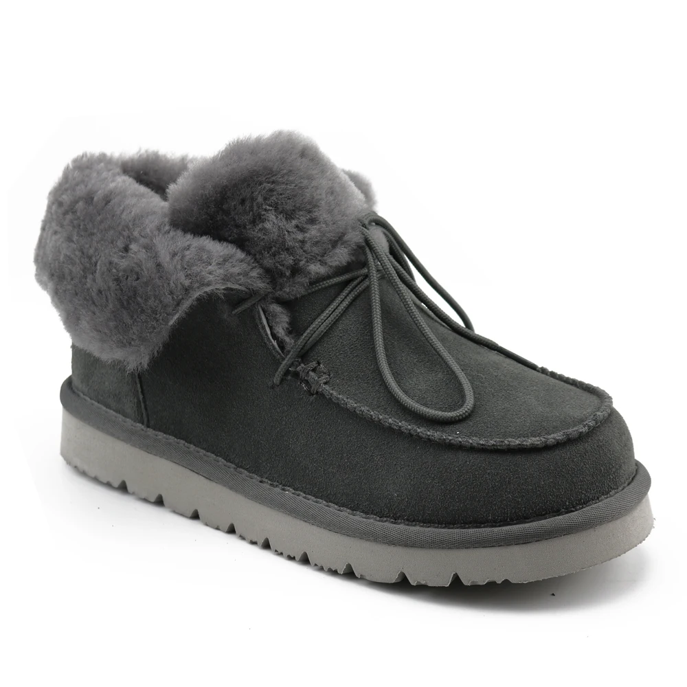 CF-514 Newest trendy style nice-looking real wool lining durable warm women snow boots