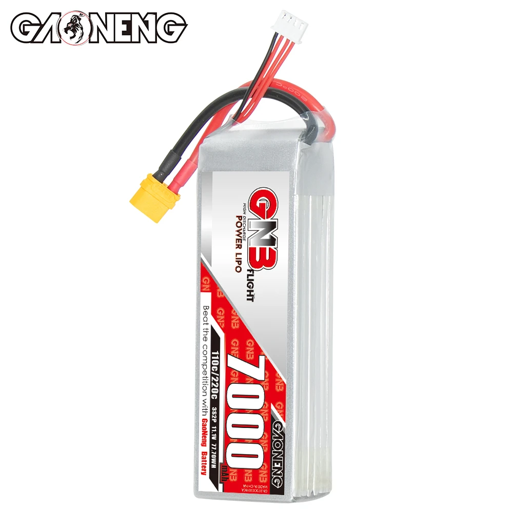 GAONENG GNB 7000mAh 3S 11.1V 110C XT90 RC LiPo Battery FPV Drone Large Scale Plane Helicopter RC Cars Hobbyies