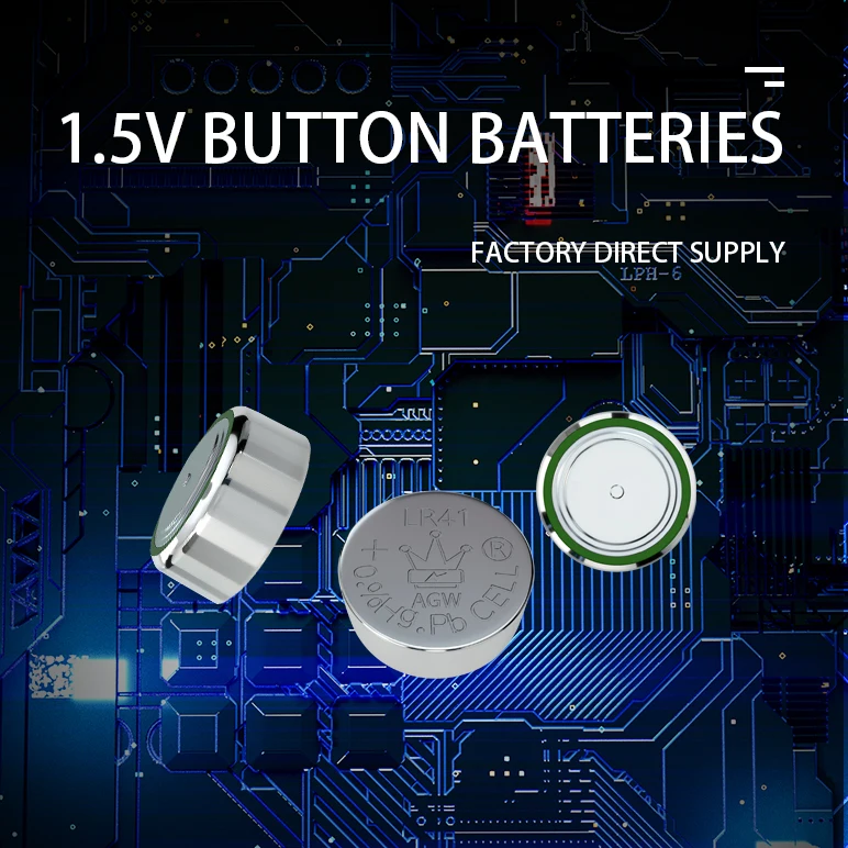 CROWN R Высококачественная Заводская Прямая батарея LR41/AG3 Щелочная 1 5 v кнопка для игрушечных часов