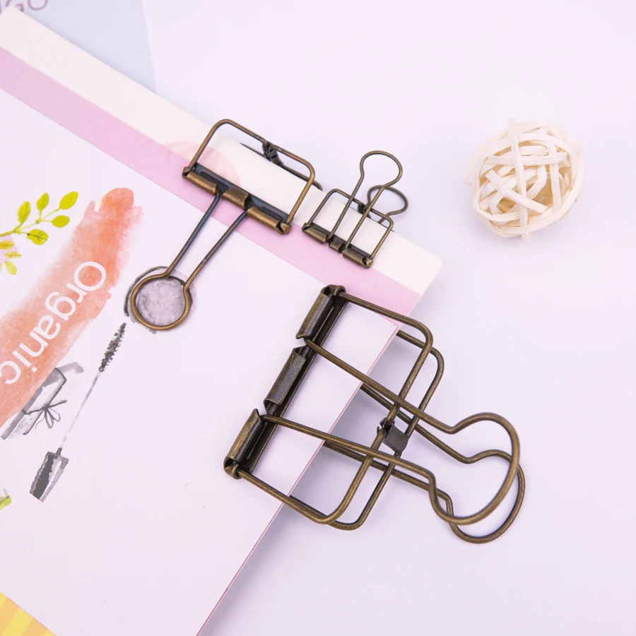 Chevrolet Aveo, онлайн-продажи, популярные канцелярские наборы, металлические экологически чистые офисные канцелярские принадлежности, Современные Полые квадратные зажимы для переплета
