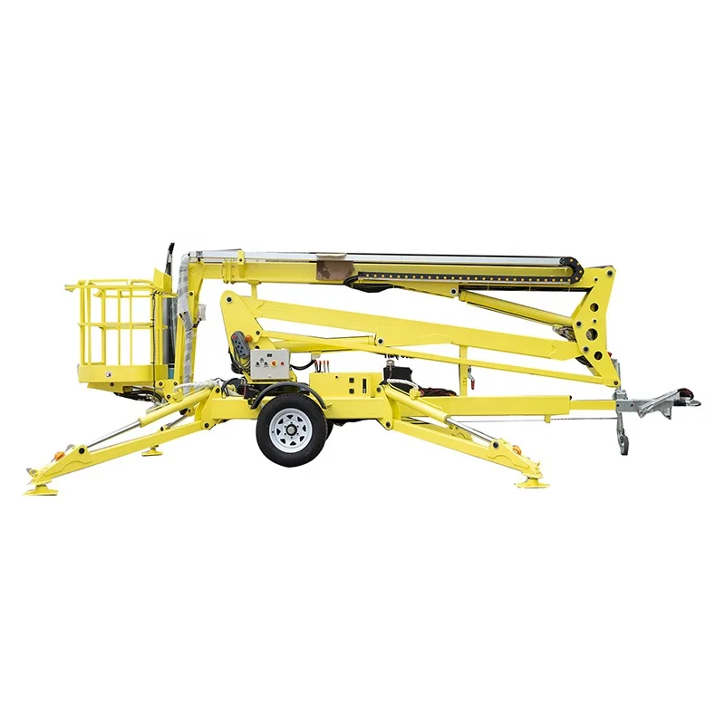 China 16m 18m 20m 22m 24m spider manlifter telescoping towable Self Propelled Articulated Spider Boom Lift Aerial Work Platform
