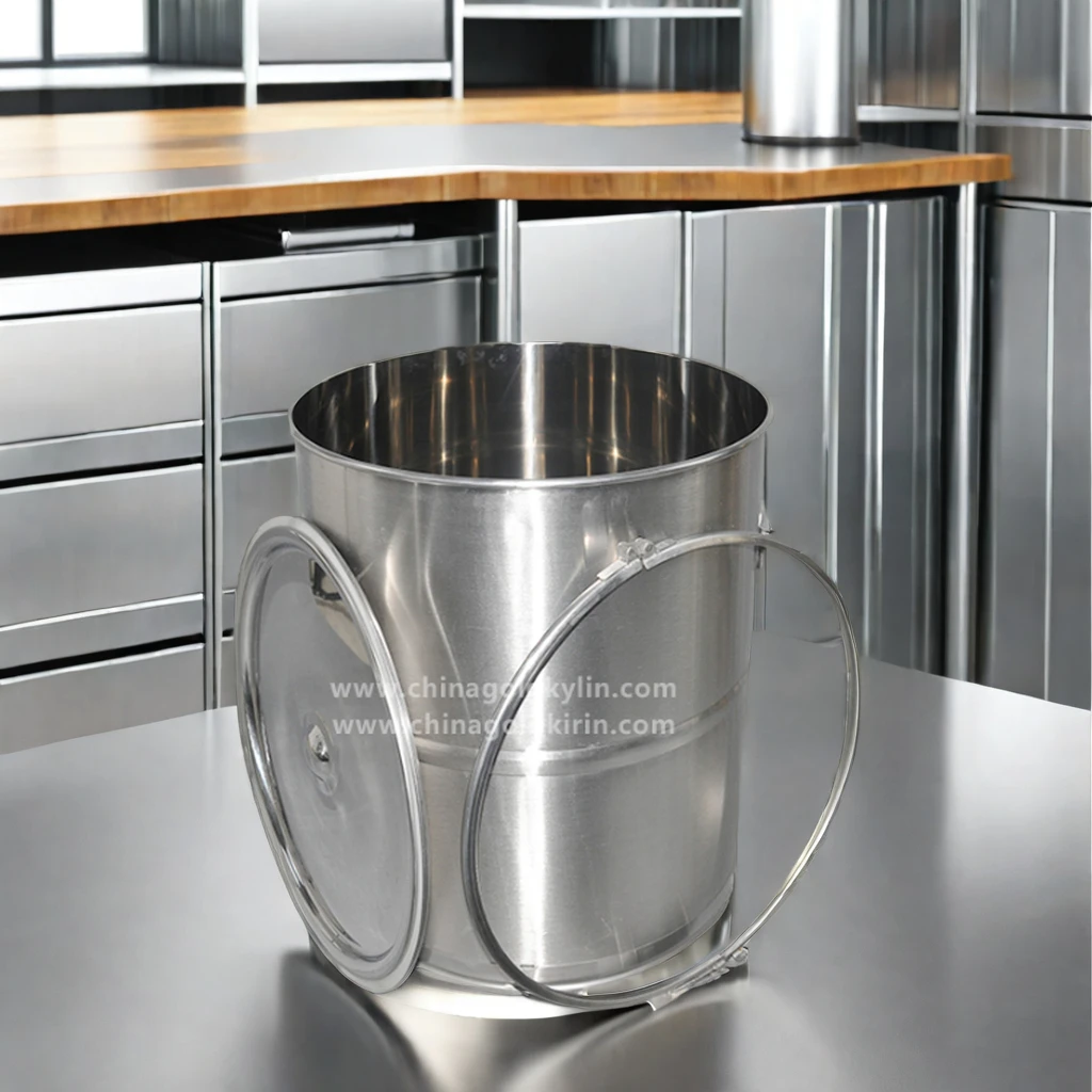 Custom New Style Steel Oil Barrel Drum Multi-Usage Bucket for Milk and Water