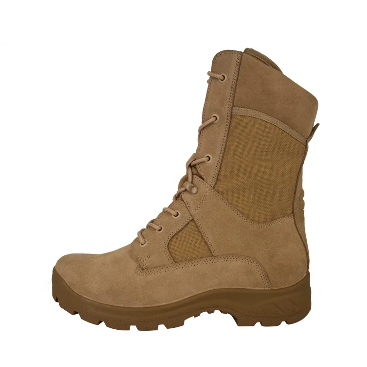 China manufacturer desert combat leather  boots for men