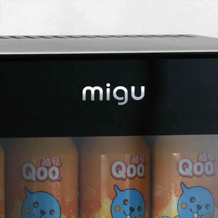 Hot Sell Freon-free Glass Door Built in Heat Pipe Refrigerator Hotel Mini Bar Fridge for Guest Room Hotel Mini Refrigerator