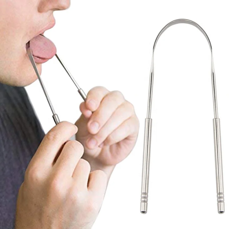 High quality stainless steel tongue cleaner scraper for oral care