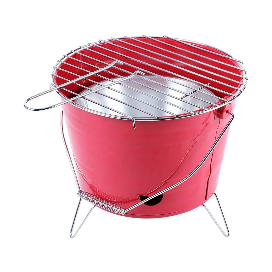 BSCI Small Charcoal Barbecue Grill Portable BBQ Bucket