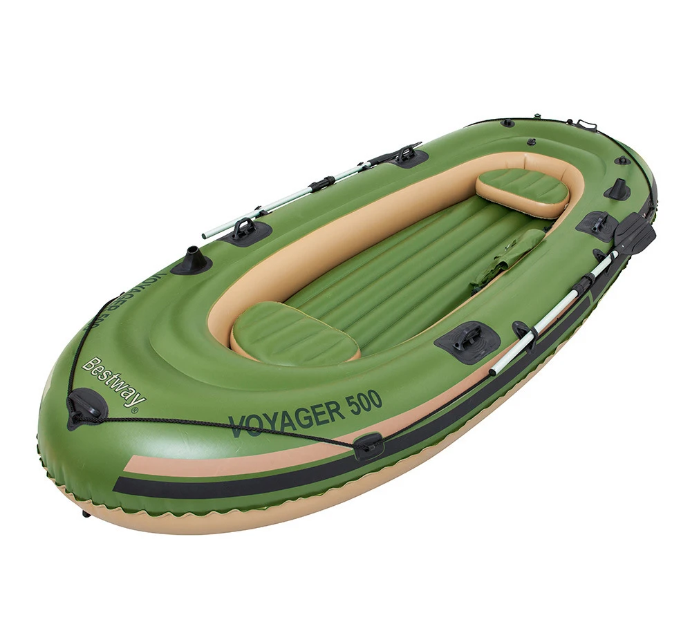 Two person inflatable PVC rowing boat self inflating inflatable PVC raft fishing boat for sale