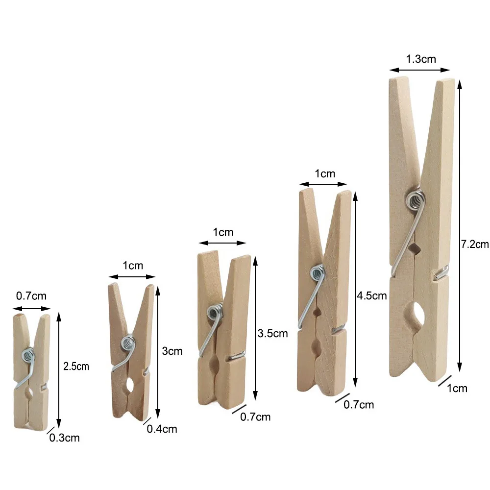 Hot Sale Rust Resistant Heavy Duty Clothes Pins for Hanging Outdoor ClothesPins Wooden Clothes clips