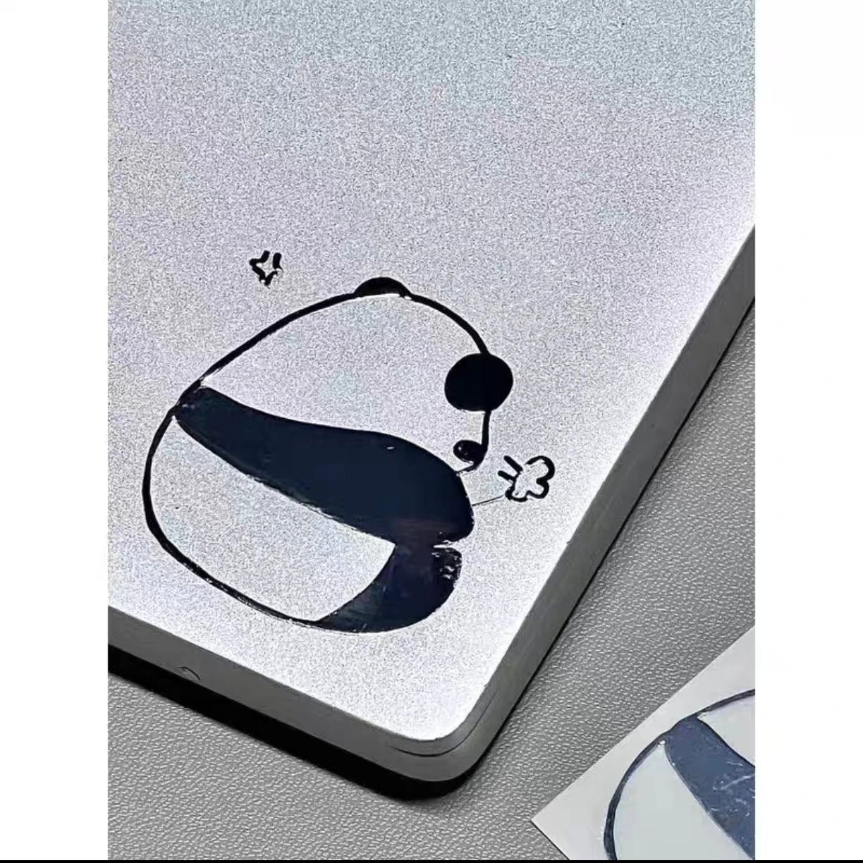 custom made cute Waterproof Self Adhesive Metallic 3d Transfer Stickers sheets for laptop