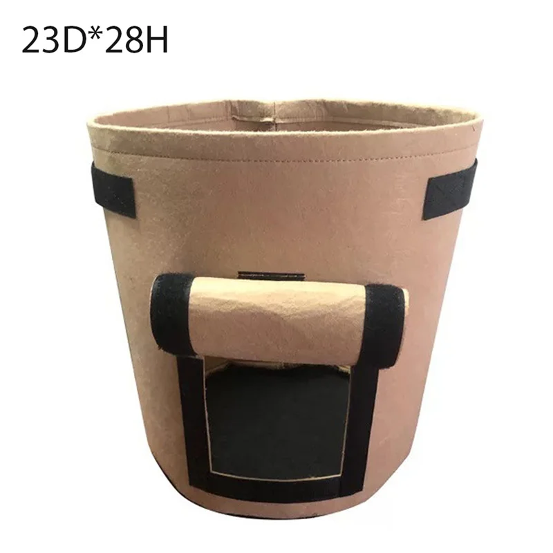 1 3 5 30 60 65 75 300 Gallon Tan Garden Plant Grow Bag Fabric Pots with Strap Handles