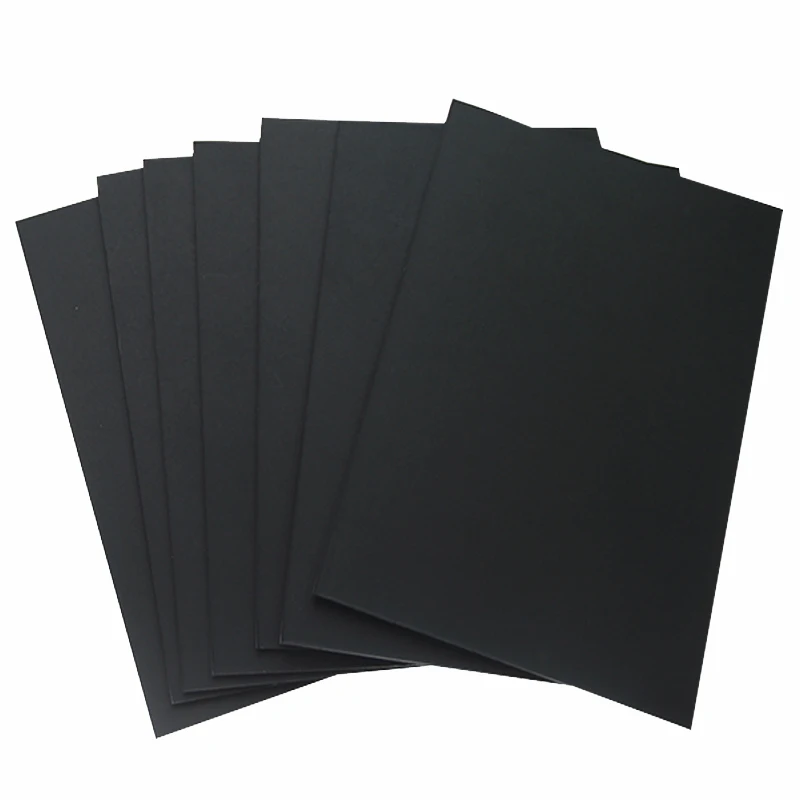 Laminated black paper board sheet roll/cardstock paper