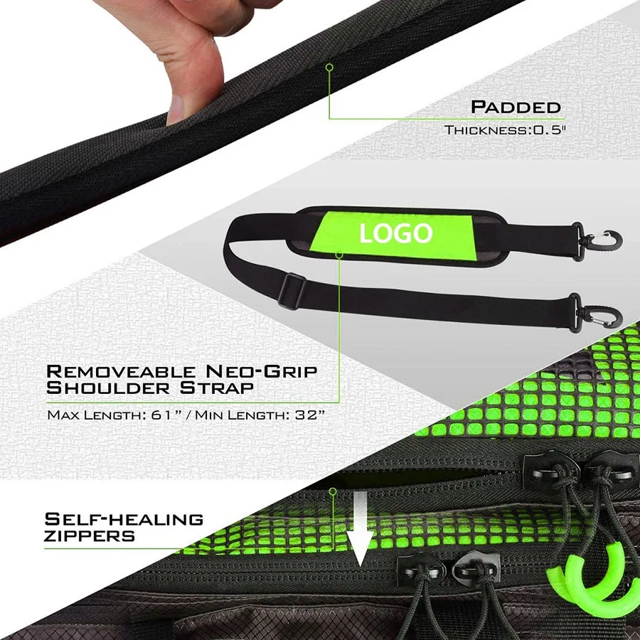 Custom Logo Waterproof Outdoor gear tackle box with cooler Fishing Gear Accessories Bag Fishing Tackle Bag