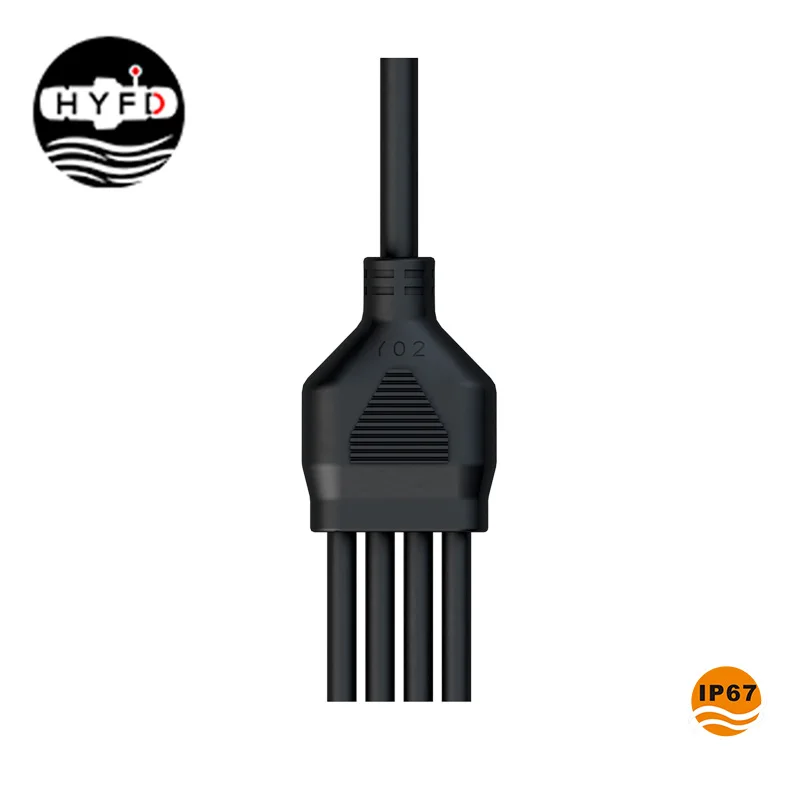 Support customization Y type cable splitter 2 3 pin IP67 waterproof connector