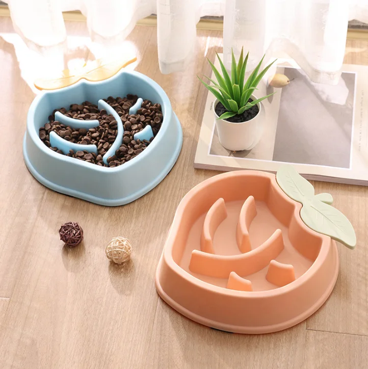 HOT SALE Anti Gulping Dogs Slow Bowl Feeder For Fast Eaters Fun Dog Bowl