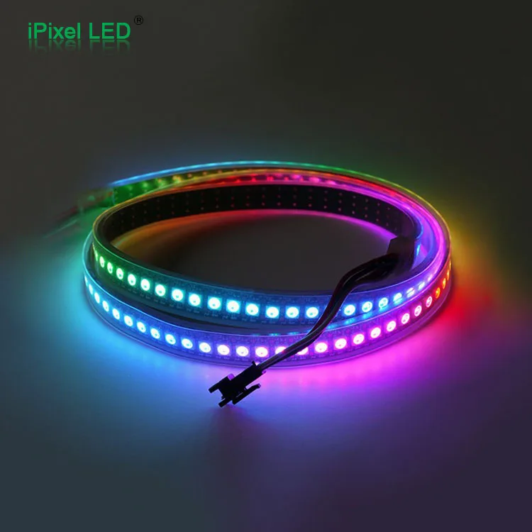 Цифровая светодиодная лента имеет 30 шт. SMD 5050 RGB встроенных микросхем каждый из которых разрезаемый светодиодный