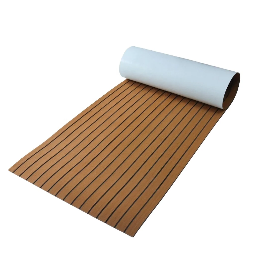 EVA Teak Foam Boat Decking Sheets Modern Design Durable Ultra-light Super Shock Outdoor Use Brushed Technics