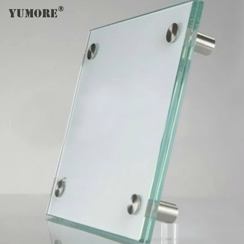 304 stainless steel glass railing clamp fixing bracket m3 self clinching male 60mm edge grip glass brass threaded standoff