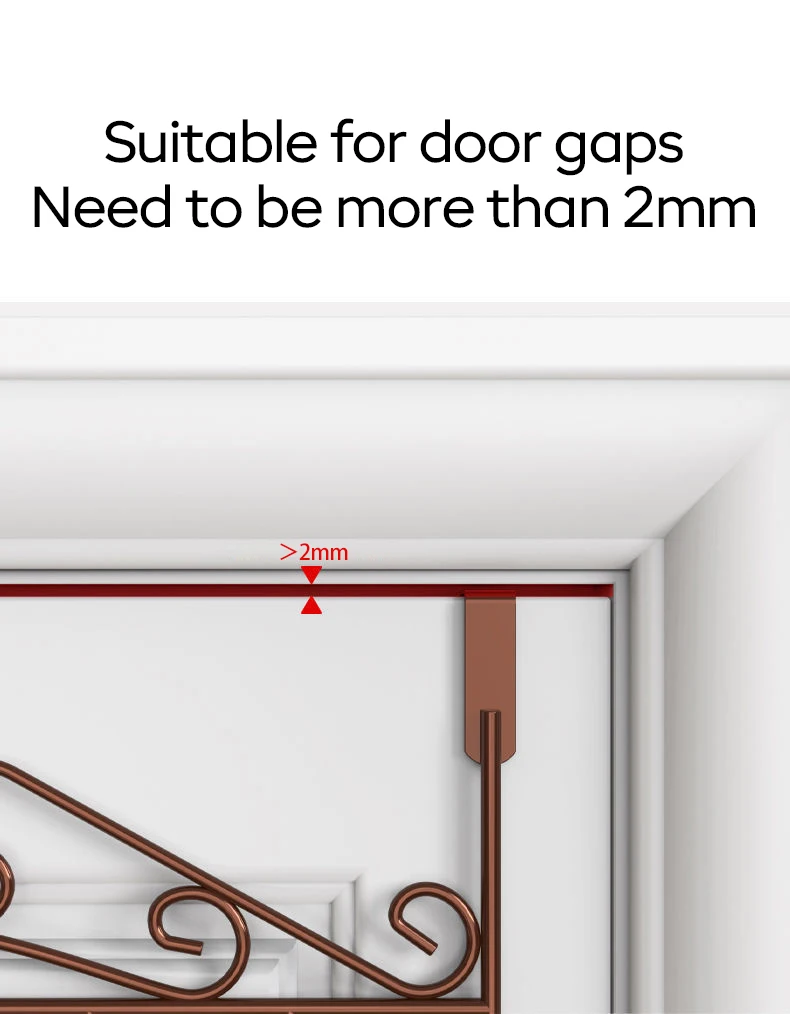 NISEVEN Wholesale Multifunction Hanging Rack Anti Rust Over The Door Hanger Sturdy Metal Over The Door Hooks with 7 Hooks