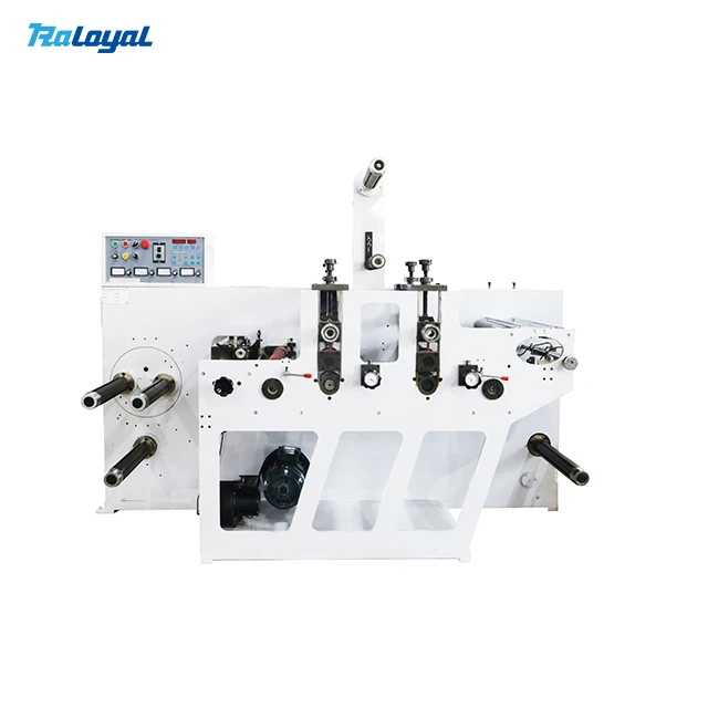 Raloyal  320 mm Automatic  Adhesive Label Sticker 2 units two  Die Cutting Section Rotary Die Cutting Machine