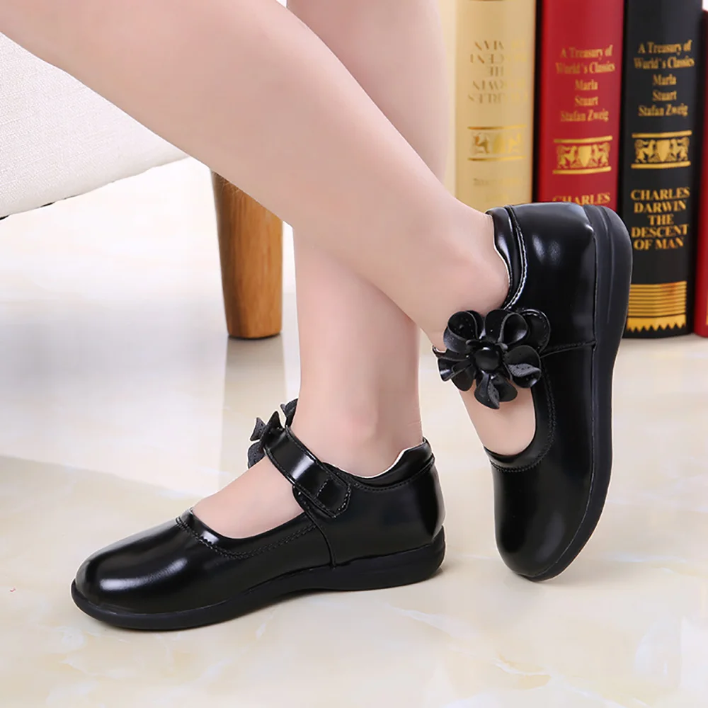 2022 Cheaper Factory Price China Wholesale children girl dress shoes school black school kids shoes Mary Jane Shoes
